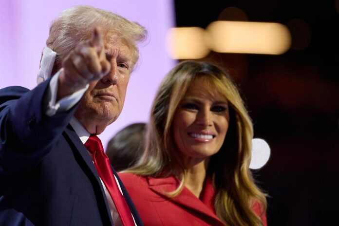 Melania Trump y Donald Trump