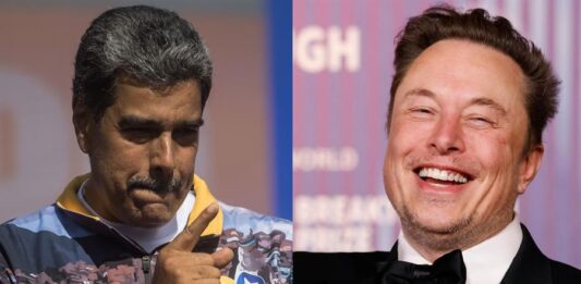 Nicolás Maduro (izq.), y el CEO de Tesla Motors Elon Musk.