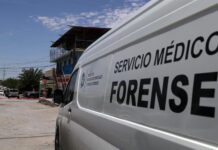 Homicidios suben en la frontera norte de México ante la caída en la migración Peritos forenses trabajan en la zona donde se cometió un asesinado este martes en Ciudad Juárez