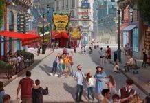 Los parques Universal estrenarán en 2025 su tercera atracción dedicada a Harry Potter render de lo que sería el parque Universal Orlando 'The Wizarding World of Harry Potter - Ministry of Magic'