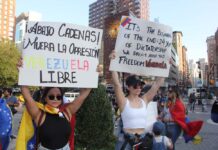 protesta de venezolanos