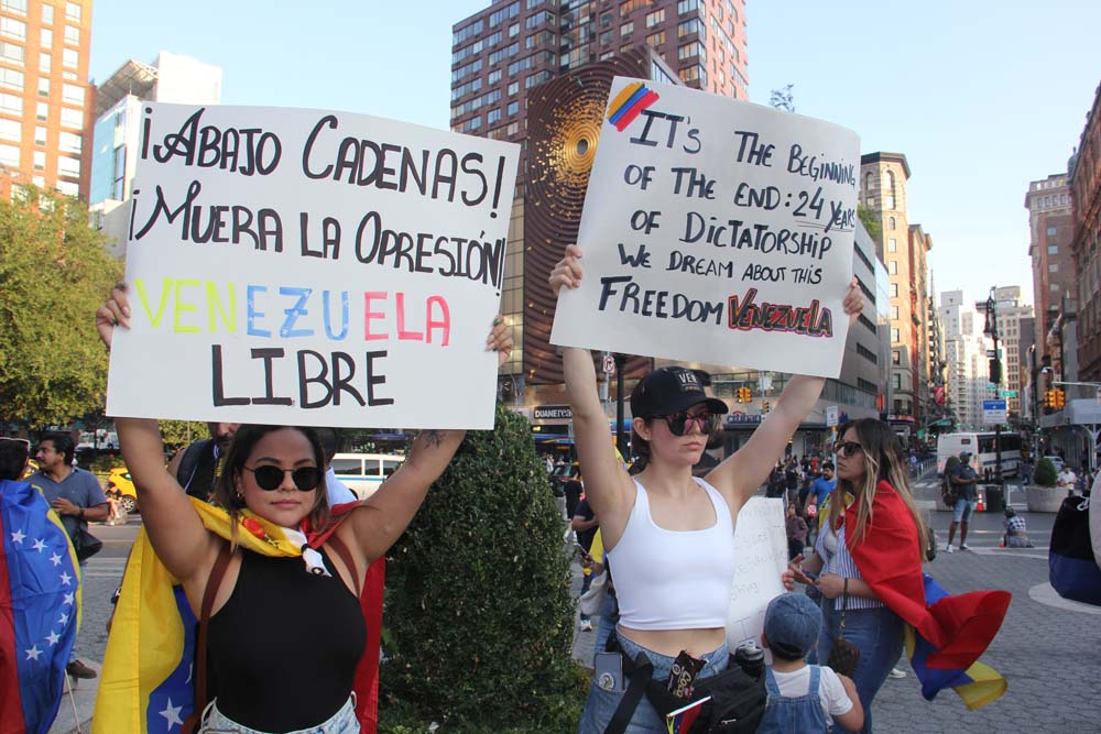 protesta de venezolanos