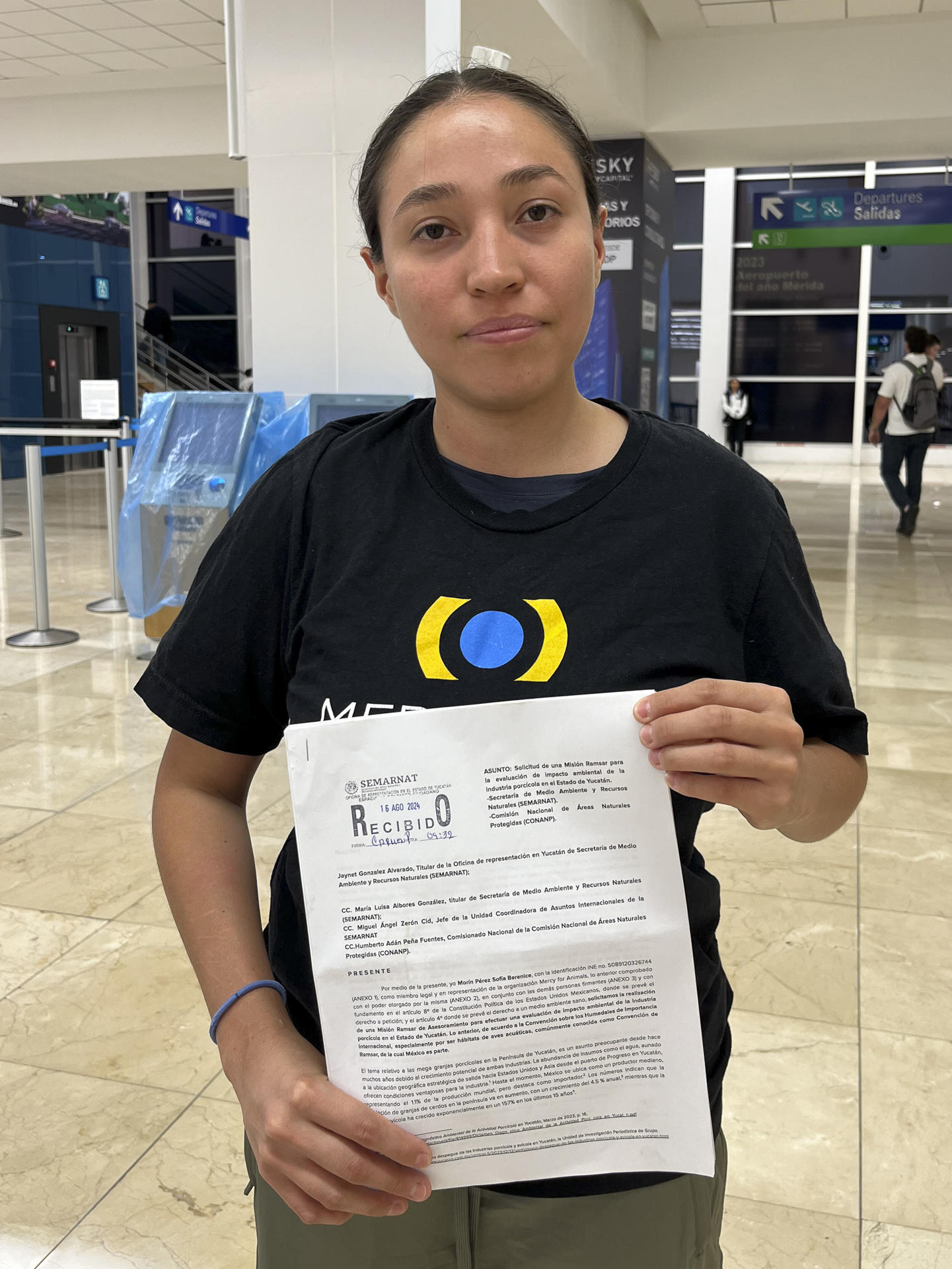 La ambientalista y miembro legal de la organizaci&oacute;n Mercy For Animals Latinoam&eacute;rica, Sof&iacute;a Mor&iacute;n