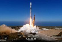 SpaceX donde se muestra el cohete Falcon 9 (2)