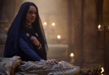 la actriz Cynthia Addai-Robinson, durante un fragmento de la serie Anillos de Poder