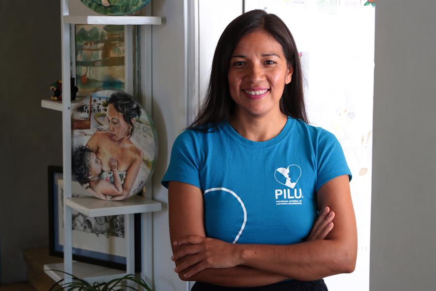la directora General del Programa Integral de Lactancia Universitaria (PILU), Claudia Hernández Delgado