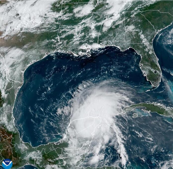localización del huracán Beryl huracán