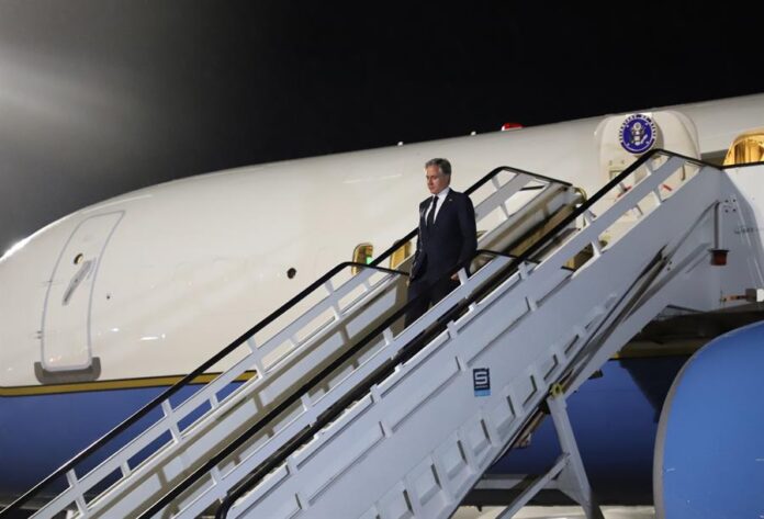 Antony Blinken, llega en un vuelo procedente desde Haití