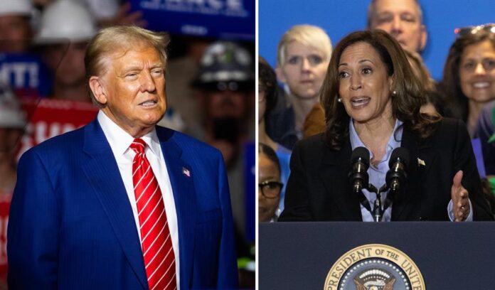 Donald Trump, y la vicepresidenta de los Estados Unidos y candidata presidencial, Kamala Harris.