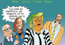 "DebaTeJuice 2024" caricatura
