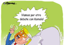 ¡Vamos por otro debate! caricatura