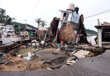 John causa al menos 23 muertos, entre edificios colapsados en estado mexicano de Guerrero desastre del huracán