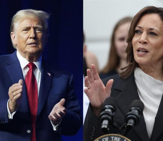 Trump y Kamala Harris