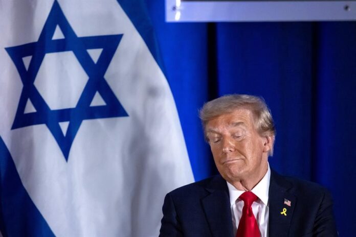 El candidato presidencial republicano y expresidente estadounidense Donald J. Trump