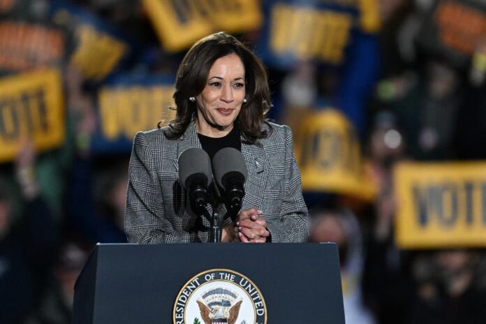 Kamala Harris en un acto de campaña Kamala Harris