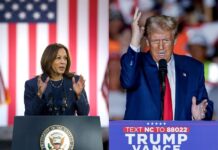 Kamala Harris y el republicano Donald Trump.