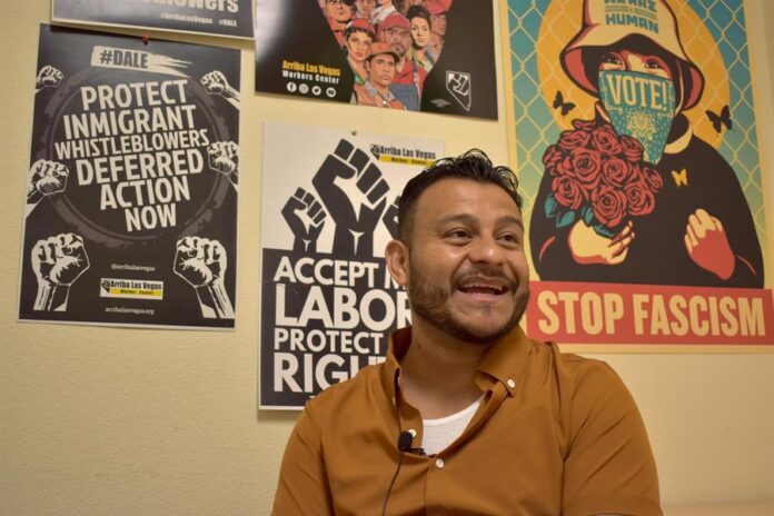 Rosario Ortiz, un trabajador de construcción, miembro del Centro de Trabajadores Arriba Las Vegas