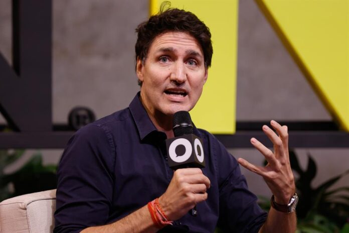 El Primer Ministro de Canada, Justin Trudeau, habla en la cumbre Global Citizen Now