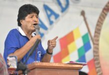El expresidente de Bolivia, Evo Morales