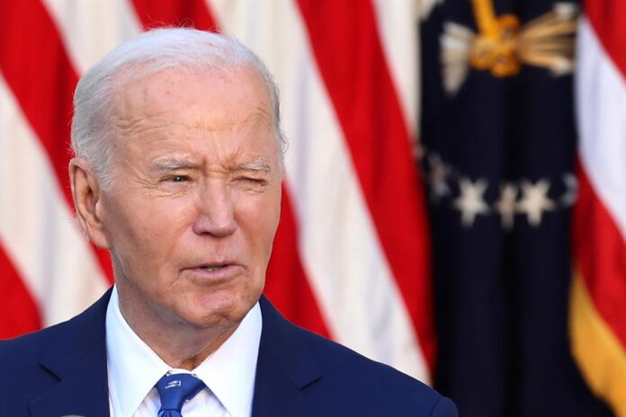 El presidente de Estados Unidos, Joe Biden, habla durante una rueda de prensa
