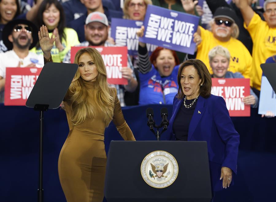 Jennifer Lopez respalda a Kamala Harris