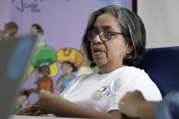 Lucy Nájera, de la Red Humanitaria de Respuesta de Paso Canoas