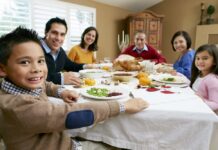 Un agradecimiento especial en este Día de Acción de Gracias cena de acción de gracias.
