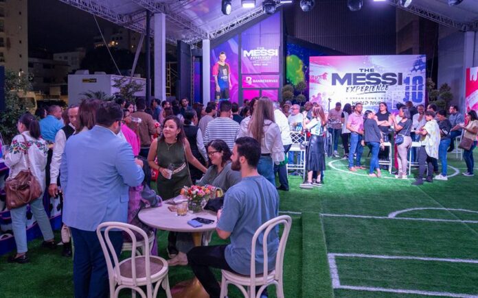 exhibición 'The Messi Experience', este viernes, en la ciudad de Santo Domingo ( República Dominicana).