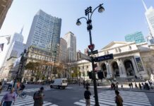 la Iglesia Presbiteriana, este viernes en la Quinta Avenida de Nueva York