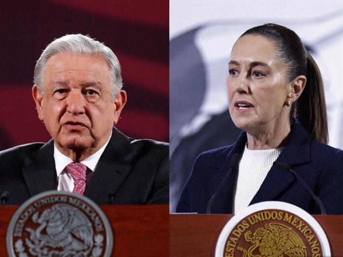 Andrés Manuel López Obrador y la actual presidenta Claudia Sheinbaum