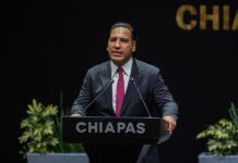 El gobernador del estado de Chiapas, Eduardo Ramírez Aguilar