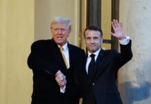 Emmanuel Macron y Trump