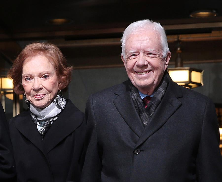 Jimmy Carter y su esposa Rosalynn Carter