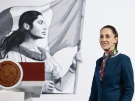 Sheinbaum dice que ser finalista del año en Time es un reconocimiento a su Gobierno La presidenta de México, Claudia Sheinbaum, (6)