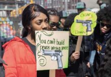 Protesta contra armas