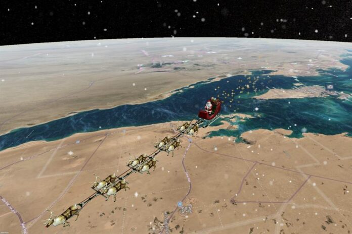 el recorrido de Papá Noel.