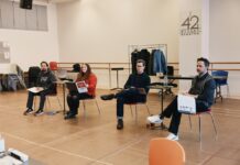 Lin-Manuel listo para regresar a Broadway 1_LMM_AIDY_ANDREW_NICK_All_In_rehearsal_Emilio Madrid.