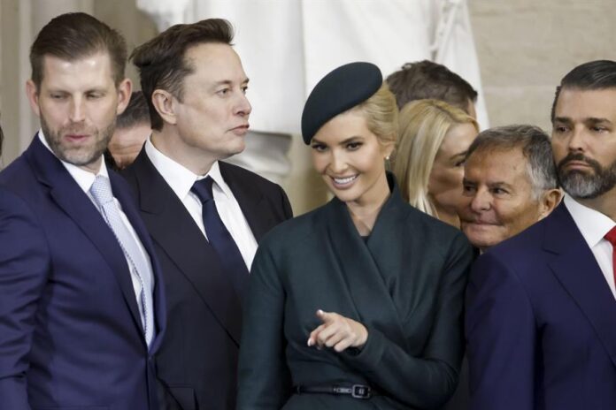 Elon Musk, Ivanka Trump, and Donald Trump