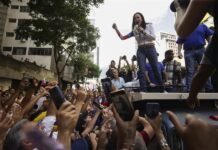 La líder antichavista María Corina Machado