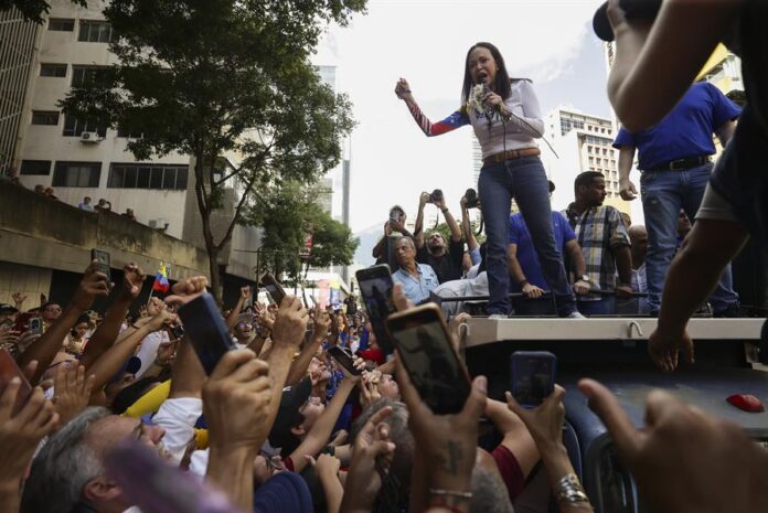 La líder antichavista María Corina Machado La líder antichavista María Corina Machado