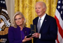 Biden otorga un mérito civil a la excongresista republicana Liz Cheney, crítica con Trump Liz Cheney (3)