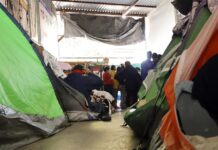 campamento de inmigrantes