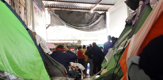 campamento de inmigrantes