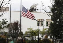 embajada de los Estados Unidos este domingo en Bogotá