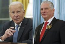 presidente de los Estados Unidos Joe Biden (i), y al presidente de Cuba, Miguel Díaz-Canel.