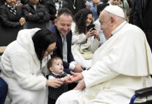 El papa Francisco durante la audiencia general