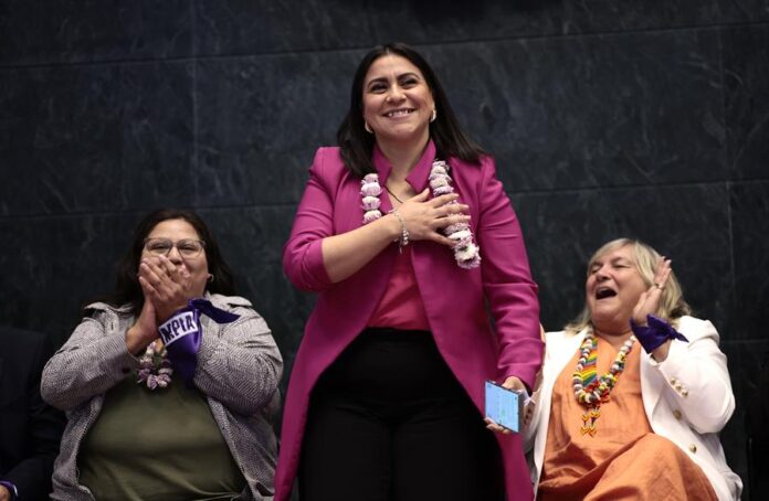 La fundadora del Movimiento Ley Olimpia y Defensoras Digitales, Olimpia Coral Melo