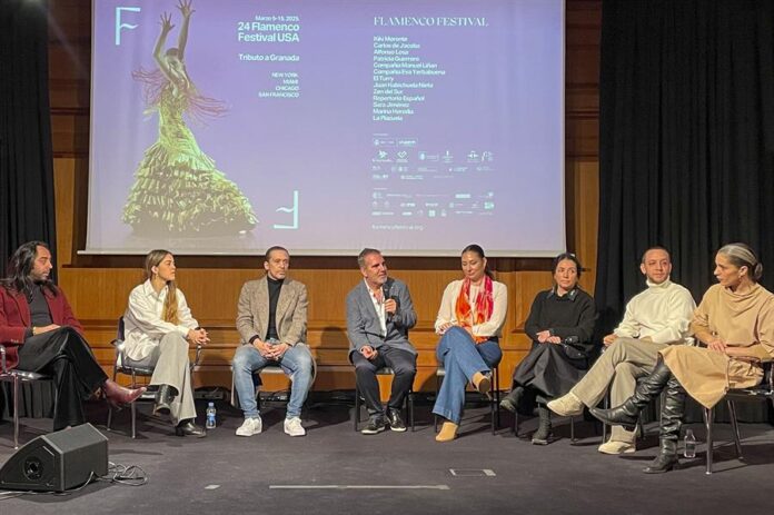 Un momento de la rueda de prensa del Flamenco Festival Nueva York 2025