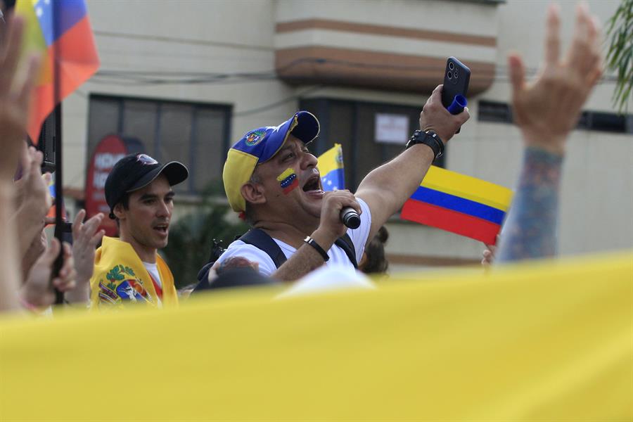 protesta de venezolanos