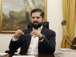 El presidente de Chile, Gabriel Boric,